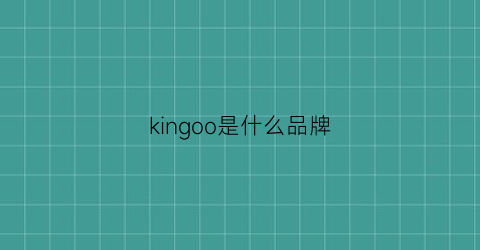 kingoo是什么品牌(kinghope是什么牌子)