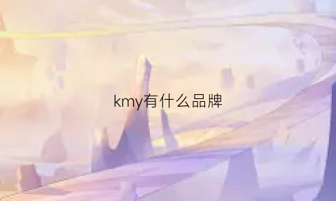 kmy有什么品牌(km品牌官网)