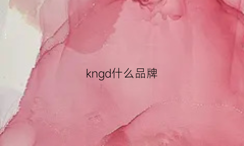 kngd什么品牌(knd是什么品牌)