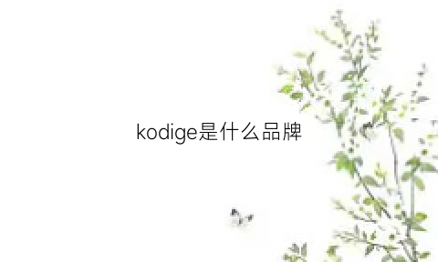 kodige是什么品牌