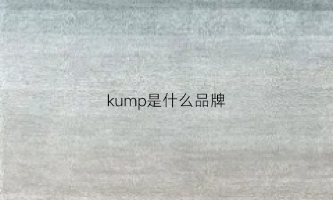 kump是什么品牌(kemppi是什么牌子)