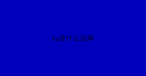 ky是什么品牌(rogosky是什么品牌)