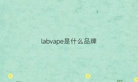 labvape是什么品牌(labo是什么牌子)