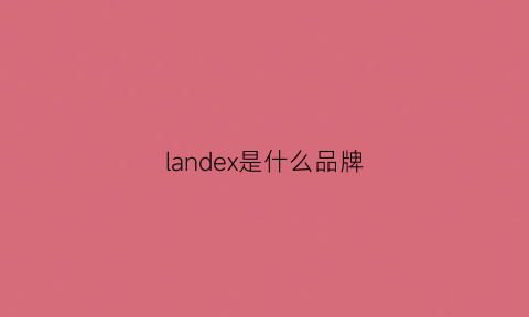 landex是什么品牌