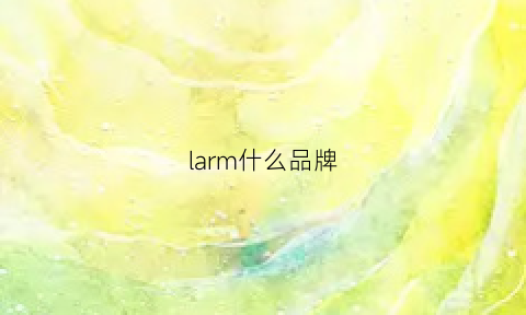 larm什么品牌(lam什么牌子)