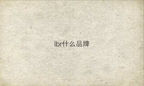 lbr什么品牌(lbw是什么品牌)