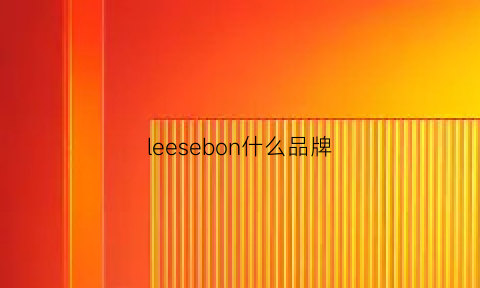 leesebon什么品牌(leesebon怎么样)