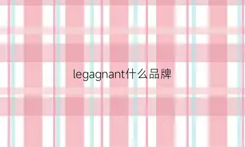 legagnant什么品牌(lengiang是什么品牌)