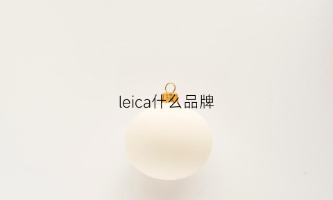 leica什么品牌(leicatl)