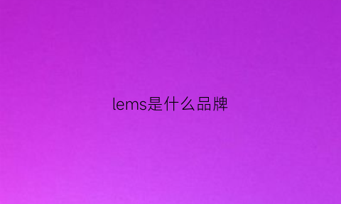 lems是什么品牌(lemans是什么品牌)