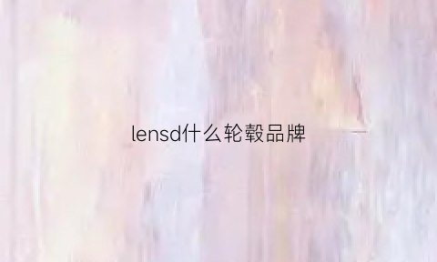 lensd什么轮毂品牌