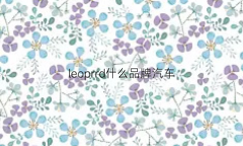 leoprrd什么品牌汽车(leoparrd是什么牌子车)