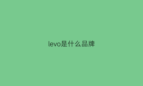 levo是什么品牌(leimove是什么品牌)