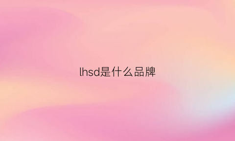 lhsd是什么品牌(lh是哪个品牌)