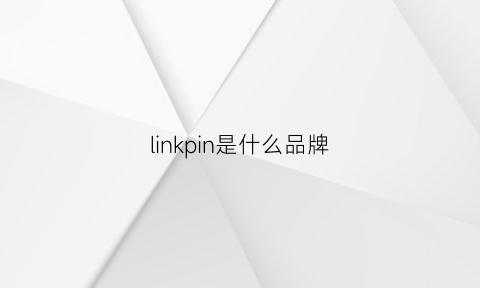 linkpin是什么品牌