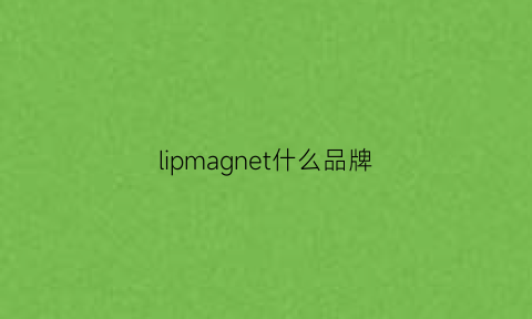 lipmagnet什么品牌(lipo是什么牌子)