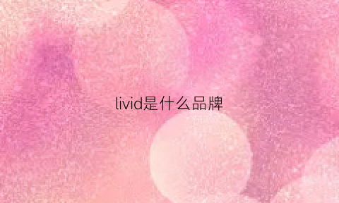 livid是什么品牌(lids是什么品牌)