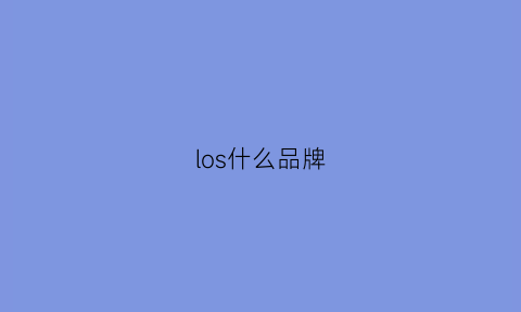 los什么品牌(lorsson什么牌子)