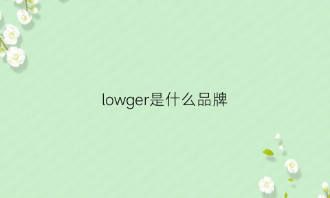 lowger是什么品牌(lowe是什么牌子)