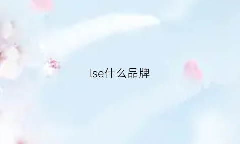 lse什么品牌(l0lar0se是什么牌子)