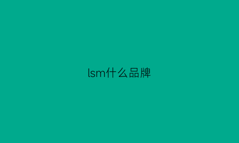 lsm什么品牌(sllm什么牌子的)