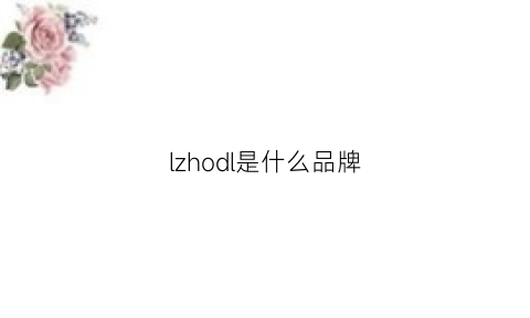 lzhodl是什么品牌(lzs是什么品牌)