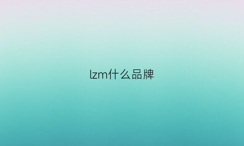 lzm什么品牌