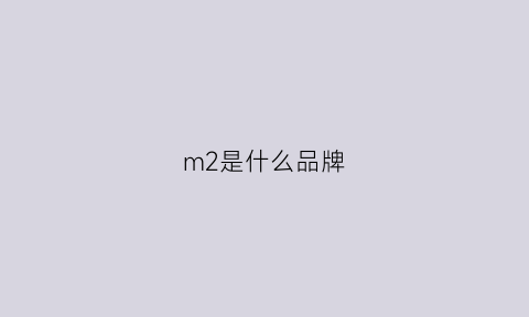 m2是什么品牌