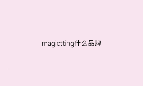 magictting什么品牌(magicwing是什么品牌)