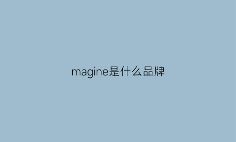 magine是什么品牌(margin是什么品牌)