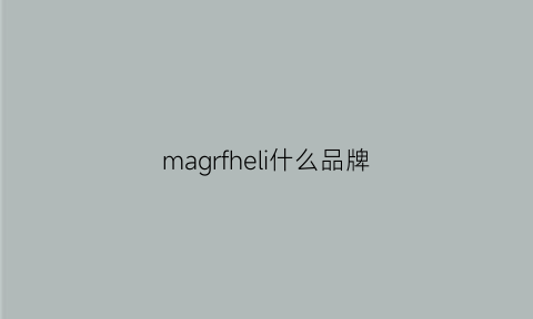 magrfheli什么品牌(magdrill什么品牌)