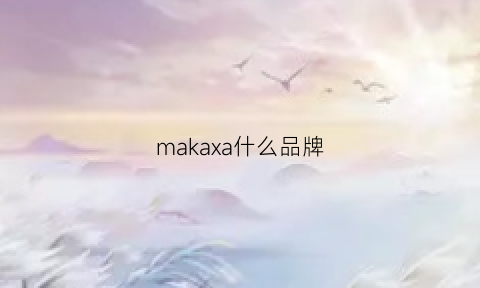 makaxa什么品牌