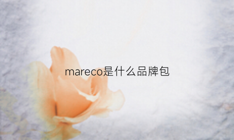 mareco是什么品牌包(mare是什么意思)