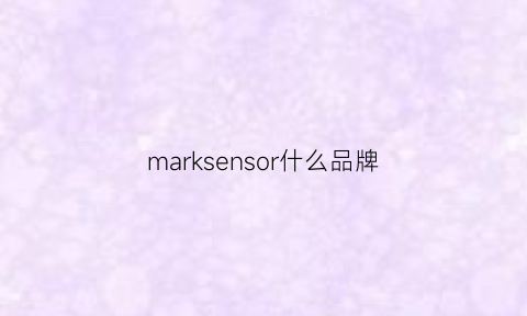 marksensor什么品牌