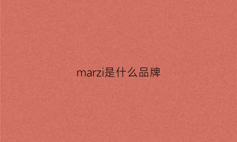 marzi是什么品牌(marzocchi是什么牌子)