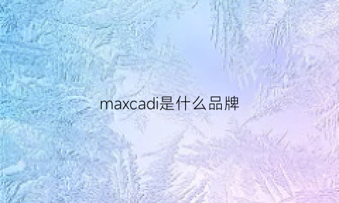 maxcadi是什么品牌(maxandco是什么牌子)