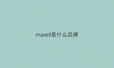 maxeII是什么品牌(maximal是什么牌子)