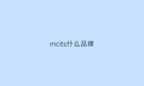 mcits什么品牌(mcmstark什么牌子)