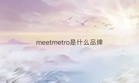 meetmetro是什么品牌