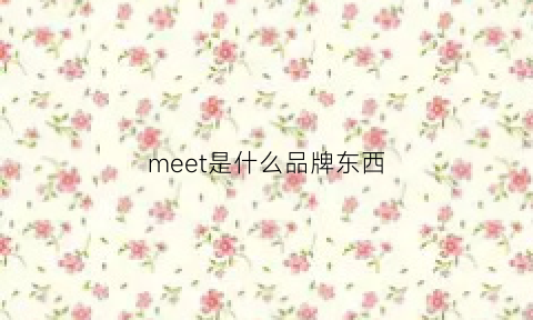 meet是什么品牌东西