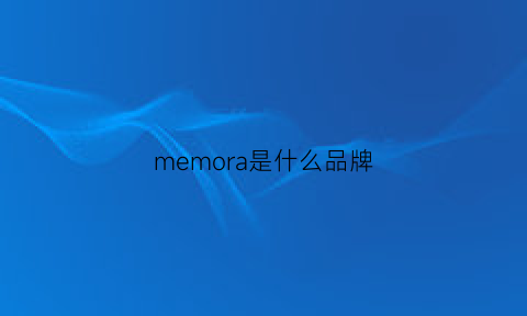 memora是什么品牌(memorial是什么品牌)