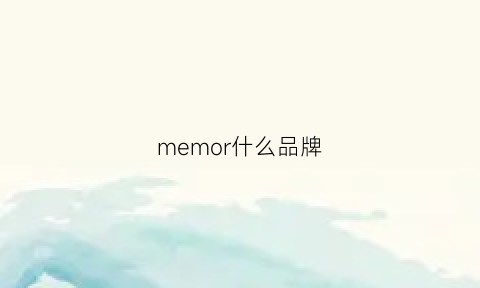 memor什么品牌