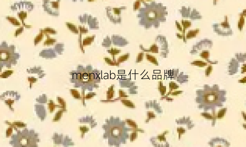 menxlab是什么品牌(menzoe是什么牌子)