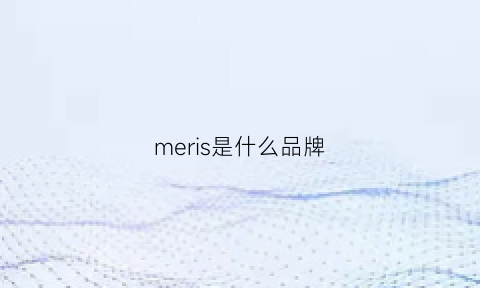 meris是什么品牌(messi是什么品牌)