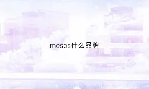 mesos什么品牌(messi是什么品牌)