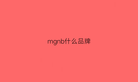 mgnb什么品牌(mgsm什么牌子)