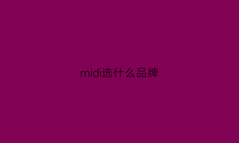 midi选什么品牌(midiplus这个牌子怎么样)