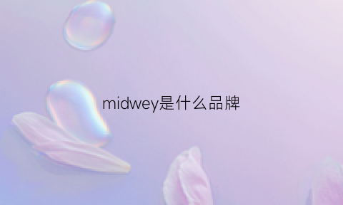 midwey是什么品牌(wemiss是什么牌子)