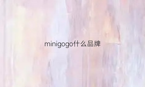 minigogo什么品牌