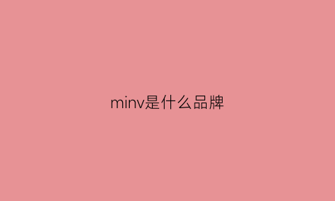 minv是什么品牌